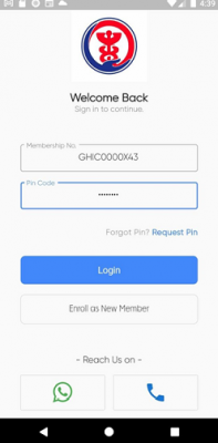 Screenshot of GHIC Mobile App_001